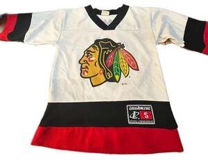 Vintage 90s Logo Athletic Chicago Blackhawks Doug Gilmour #93 NHL Hockey Jersey